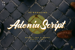 Adenia Script: A Handwritten Font for Editorial Design