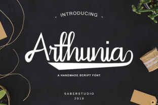 Arthunia Script: A Handwritten Font with Vintage Character for Real Branding Work