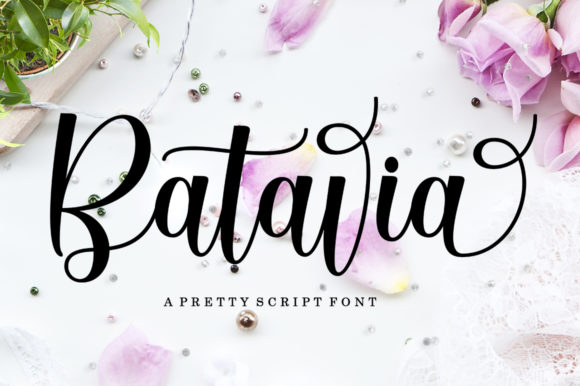 Batavia Script Font: Modern Calligraphy for Business Branding
