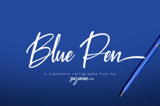 Blue Pen Script: A Handmade Seller’s Go-To Font for Creative Projects