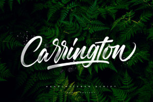 Carrington Font: A Brush Script That Elevates Handmade Products