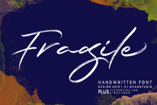 Fragile Script: A Handmade Brush Font for Crafters and Small Shops