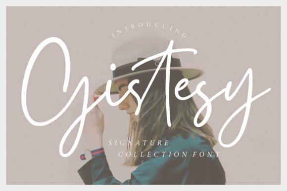 Gistesy Font: A Handwritten Typeface for Small Business Branding