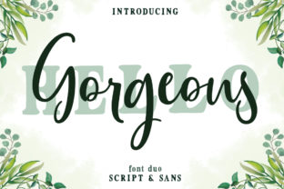 Gorgeous Duo: A Script Font for Handmade Product Designs