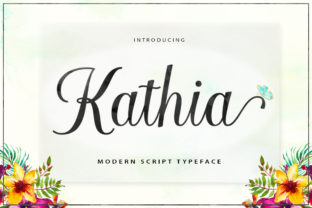 Kathia Script: A Modern Calligraphy Typeface for Campaigns