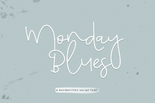 Monday Blues Font: A Handwritten Typeface for Web Design Projects