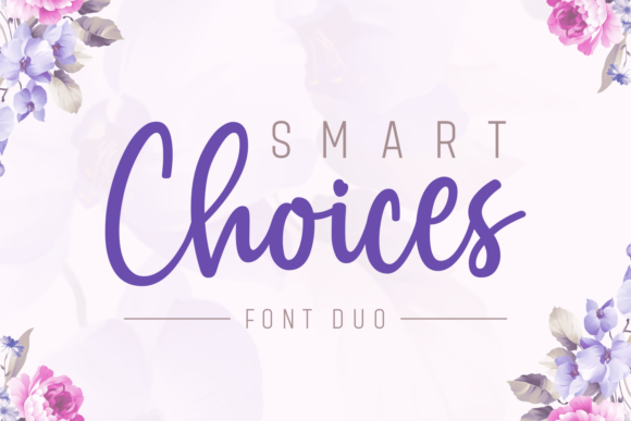 Smart Choices Duo: A Craft Font That Blends Sans and Script